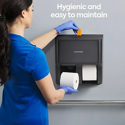Promo ✔️ Toilet Paper Dispensers Coastwide Professional™ J-Series Quad Bath Tissue Dispenser, Black (CWJ4BT-B) ⌛ 5 Promo ✔️ Toilet Paper Dispensers Coastwide Professional™ J-Series Quad Bath Tissue Dispenser, Black (CWJ4BT-B) ⌛ - Image 3