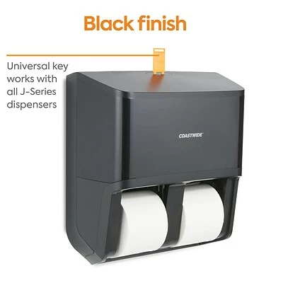 Promo ✔️ Toilet Paper Dispensers Coastwide Professional™ J-Series Quad Bath Tissue Dispenser, Black (CWJ4BT-B) ⌛ 7 Promo ✔️ Toilet Paper Dispensers Coastwide Professional™ J-Series Quad Bath Tissue Dispenser, Black (CWJ4BT-B) ⌛ - Image 5