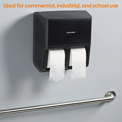 Promo ✔️ Toilet Paper Dispensers Coastwide Professional™ J-Series Quad Bath Tissue Dispenser, Black (CWJ4BT-B) ⌛ 8 Promo ✔️ Toilet Paper Dispensers Coastwide Professional™ J-Series Quad Bath Tissue Dispenser, Black (CWJ4BT-B) ⌛ - Image 6