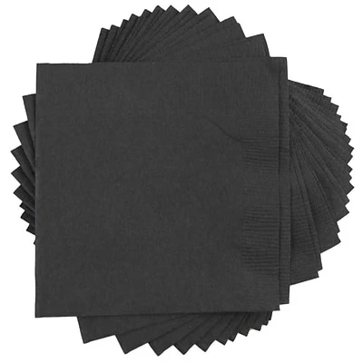 Brand new 🎉 Disposable Napkins JAM Paper Lunch Napkin, 2-ply, Black, 40 Napkins/Pack (6255620716) 🛒 3 Brand new 🎉 Disposable Napkins JAM Paper Lunch Napkin, 2-ply, Black, 40 Napkins/Pack (6255620716) 🛒