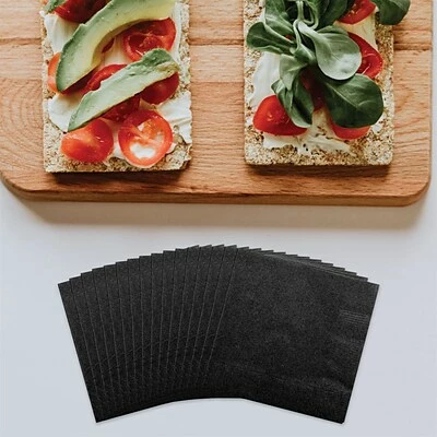 Brand new 🎉 Disposable Napkins JAM Paper Lunch Napkin, 2-ply, Black, 40 Napkins/Pack (6255620716) 🛒 4 Brand new 🎉 Disposable Napkins JAM Paper Lunch Napkin, 2-ply, Black, 40 Napkins/Pack (6255620716) 🛒 - Image 2