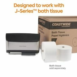 Wholesale ⌛ Toilet Paper Dispensers Coastwide Professional™ J-Series Duo Bath Tissue Dispenser, Black/Metallic (CWJ2BT-S) ✨ -Janitorial Paper Sales unnamed file 2424