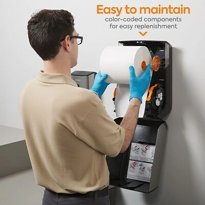 Top 10 🧨 Hardwound Paper Towel Dispensers Coastwide Professional™ J-Series Auto-Cut Hardwound Paper Towel Dispenser, Black/Metallic (CWJMHT-S) 😉 6 Top 10 🧨 Hardwound Paper Towel Dispensers Coastwide Professional™ J-Series Auto-Cut Hardwound Paper Towel Dispenser, Black/Metallic (CWJMHT-S) 😉 - Image 4