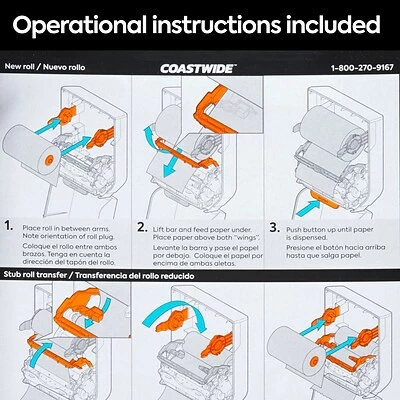 Top 10 🧨 Hardwound Paper Towel Dispensers Coastwide Professional™ J-Series Auto-Cut Hardwound Paper Towel Dispenser, Black/Metallic (CWJMHT-S) 😉 7 Top 10 🧨 Hardwound Paper Towel Dispensers Coastwide Professional™ J-Series Auto-Cut Hardwound Paper Towel Dispenser, Black/Metallic (CWJMHT-S) 😉 - Image 5