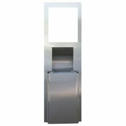 Flash Sale 🎉 Hardwound Paper Towel Dispensers Scott Pro MOD Recessed Wall Unit With Trash Receptacle, Gray/Silver, 11" W X 54.5" H (35370) 😀