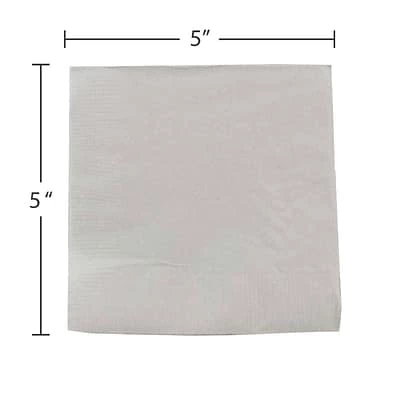 Coupon ๐งจ Disposable Napkins JAM Paper Beverage Napkin, 2-ply, Silver, 480 Napkins/Pack (255628826B) ๐ 5 Coupon ๐งจ Disposable Napkins JAM Paper Beverage Napkin, 2-ply, Silver, 480 Napkins/Pack (255628826B) ๐ - Image 3