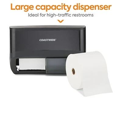 Wholesale 🔥 Toilet Paper Dispensers Coastwide Professional™ J-Series Duo Bath Tissue Dispenser, Black (CWJ2BT-B) 🛒 3 Wholesale 🔥 Toilet Paper Dispensers Coastwide Professional™ J-Series Duo Bath Tissue Dispenser, Black (CWJ2BT-B) 🛒