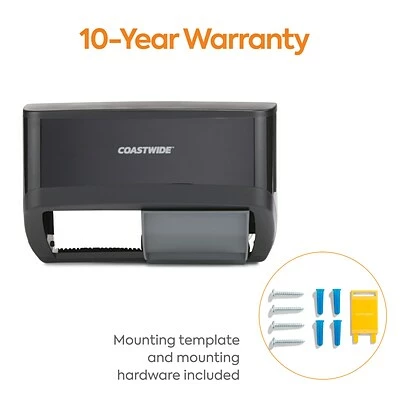 Wholesale 🔥 Toilet Paper Dispensers Coastwide Professional™ J-Series Duo Bath Tissue Dispenser, Black (CWJ2BT-B) 🛒 10 Wholesale 🔥 Toilet Paper Dispensers Coastwide Professional™ J-Series Duo Bath Tissue Dispenser, Black (CWJ2BT-B) 🛒 - Image 8