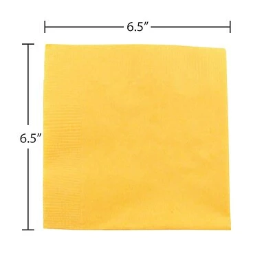 Discount 🌟 Disposable Napkins JAM Paper® Medium Lunch Napkins, 6 1/2 X 6 1/2, Yellow, 480/Box (255621945b) 💯 5 Discount 🌟 Disposable Napkins JAM Paper® Medium Lunch Napkins, 6 1/2 X 6 1/2, Yellow, 480/Box (255621945b) 💯 - Image 3