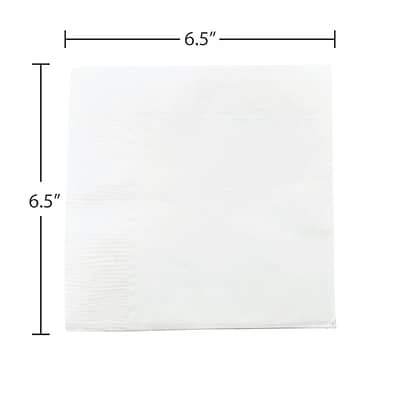 Cheap ๐ Disposable Napkins JAM Paper Medium Lunch Napkins, 2-Ply, White, 40 Napkins/Pack (6255620732) ๐ 5 Cheap ๐ Disposable Napkins JAM Paper Medium Lunch Napkins, 2-Ply, White, 40 Napkins/Pack (6255620732) ๐ - Image 3