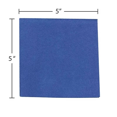 Outlet 🥰 Disposable Napkins JAM Paper Beverage Napkin, 2-ply, Blue, 40 Napkins/Pack (5255620717) 🎉 5 Outlet 🥰 Disposable Napkins JAM Paper Beverage Napkin, 2-ply, Blue, 40 Napkins/Pack (5255620717) 🎉 - Image 3