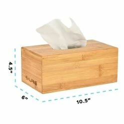 Budget ⭐ Facial Tissue Dispensers Alpine Industries Bamboo Wooden Tissue Box Cover (2 Pack) 😍 -Janitorial Paper Sales unnamed file 2581