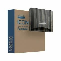 Best Sale โ๏ธ Kimberly-Clark Professional ICON Faceplate For Coreless Two-Roll Vertical Toilet Paper Dispensers, Ebony Woodgrain (58831) ๐