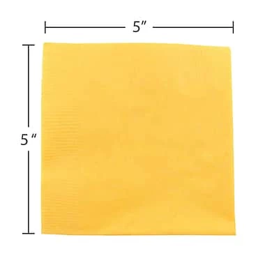 Best Sale โญ Disposable Napkins JAM Paper Beverage Napkin, 2-ply, Yellow, 480 Napkins/Pack (255621944B) ๐ 5 Best Sale โญ Disposable Napkins JAM Paper Beverage Napkin, 2-ply, Yellow, 480 Napkins/Pack (255621944B) ๐ - Image 3