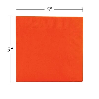 Best Sale ❤️ Disposable Napkins JAM Paper Beverage Napkin, 2-ply, Orange, 40 Napkins/Pack (5255620725) 💯 5 Best Sale ❤️ Disposable Napkins JAM Paper Beverage Napkin, 2-ply, Orange, 40 Napkins/Pack (5255620725) 💯 - Image 3