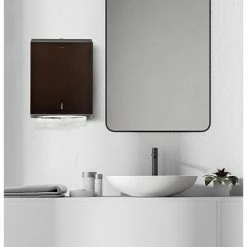 Brand new 🔔 Hardwound Paper Towel Dispensers Alpine Industries Bronze Brushed Stainless Steel C-Fold/Multi-Fold Paper Towel Dispenser 2 Pack 🤩 -Janitorial Paper Sales unnamed file 2675