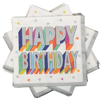 Discount 𧨠Disposable Napkins JAM PAPER π Birthday Party Beverage Napkins, 5 X 5, Colorful Confetti, 16 Napkins/Pack β 3 Discount 𧨠Disposable Napkins JAM PAPER π Birthday Party Beverage Napkins, 5 X 5, Colorful Confetti, 16 Napkins/Pack β