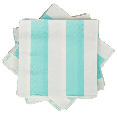 Cheapest ๐ Disposable Napkins JAM PAPER Small Beverage Napkins, 5 X 5, Aqua Blue Stripe, 16/Pack ๐ฅ 3 Cheapest ๐ Disposable Napkins JAM PAPER Small Beverage Napkins, 5 X 5, Aqua Blue Stripe, 16/Pack ๐ฅ