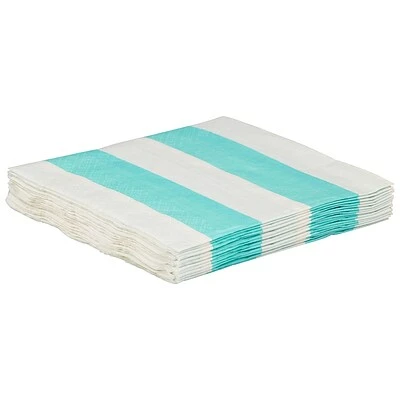 Cheapest ๐ Disposable Napkins JAM PAPER Small Beverage Napkins, 5 X 5, Aqua Blue Stripe, 16/Pack ๐ฅ 4 Cheapest ๐ Disposable Napkins JAM PAPER Small Beverage Napkins, 5 X 5, Aqua Blue Stripe, 16/Pack ๐ฅ - Image 2