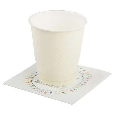 Outlet โ๏ธ Disposable Napkins JAM PAPER Holiday ๐ Christmas Cocktail Napkins, 4 3/4" X 4 3/4", White Merry Bright, 20/Pack โ๏ธ 5 Outlet โ๏ธ Disposable Napkins JAM PAPER Holiday ๐ Christmas Cocktail Napkins, 4 3/4" X 4 3/4", White Merry Bright, 20/Pack โ๏ธ - Image 3