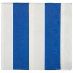 Best Pirce 🔥 Disposable Napkins JAM PAPER Small Beverage Napkins, 5 X 5, Blue Stripe, 16/Pack 🎉 -Janitorial Paper Sales unnamed file 2780