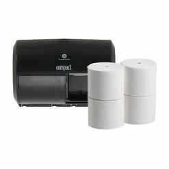 Buy ⭐ Toilet Paper Dispensers Angel Soft Ps Compact Coreless Toilet Paper Starter Kit; Translucent Smoke Dispenser (5679500) 👍