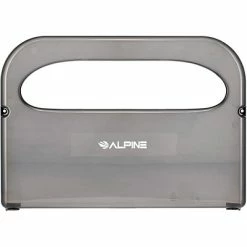 Deals 🔔 Alpine Industries Black Half-Fold Toilet Seat Cover Dispenser With 3 Pack Toilet Seat Covers 🌟