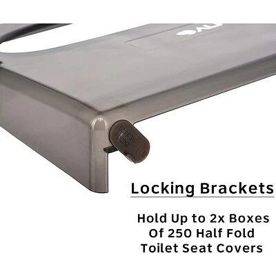 Deals 🔔 Alpine Industries Black Half-Fold Toilet Seat Cover Dispenser With 3 Pack Toilet Seat Covers 🌟 4 Deals 🔔 Alpine Industries Black Half-Fold Toilet Seat Cover Dispenser With 3 Pack Toilet Seat Covers 🌟 - Image 3