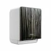 Flash Sale 👏 Hardwound Paper Towel Dispensers Kimberly-Clark Professional ICON Automatic Roll Towel Dispenser With Faceplate, Brushed Gray/Ebony Wood Grain (58750) ✨