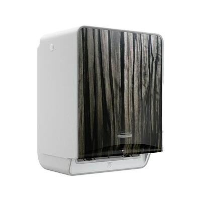 Flash Sale 👏 Hardwound Paper Towel Dispensers Kimberly-Clark Professional ICON Automatic Roll Towel Dispenser With Faceplate, Brushed Gray/Ebony Wood Grain (58750) ✨ 3 Flash Sale 👏 Hardwound Paper Towel Dispensers Kimberly-Clark Professional ICON Automatic Roll Towel Dispenser With Faceplate, Brushed Gray/Ebony Wood Grain (58750) ✨