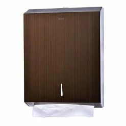 Wholesale ✔️ Hardwound Paper Towel Dispensers Alpine Industries Brown Stainless Steel Brushed C-Fold/Multi-Fold Paper Towel Dispenser 2 Pack 💯