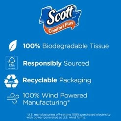 Budget 🥰 Bathroom Tissue Scott Comfort Plus Toilet Paper, 1-Ply, White, 462 Sheets/Roll, 36 Mega Rolls/Pack (53329) 😍 -Janitorial Paper Sales unnamed file 294