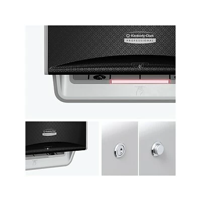 Brand new โค๏ธ Hardwound Paper Towel Dispensers Kimberly-Clark Professional ICON Automatic Roll Towel Dispenser With Faceplate, Brushed Gray/Black Mosaic (58720) ๐ 4 Brand new โค๏ธ Hardwound Paper Towel Dispensers Kimberly-Clark Professional ICON Automatic Roll Towel Dispenser With Faceplate, Brushed Gray/Black Mosaic (58720) ๐ - Image 2