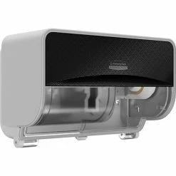 Janitorial Paper Sales 13 Hot Sale 👍 Toilet Paper Dispensers Kimberly-Clark Professional ICON Coreless 2-Roll Horizontal Toilet Paper Dispenser With Faceplate, Black Mosaic (58722) 🎁