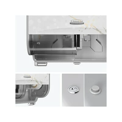 Best deal ๐ Toilet Paper Dispensers Kimberly-Clark Professional ICON Coreless 2-Roll Horizontal Toilet Paper Dispenser With Faceplate, Cherry Blossom (58732) โ๏ธ 4 Best deal ๐ Toilet Paper Dispensers Kimberly-Clark Professional ICON Coreless 2-Roll Horizontal Toilet Paper Dispenser With Faceplate, Cherry Blossom (58732) โ๏ธ - Image 2