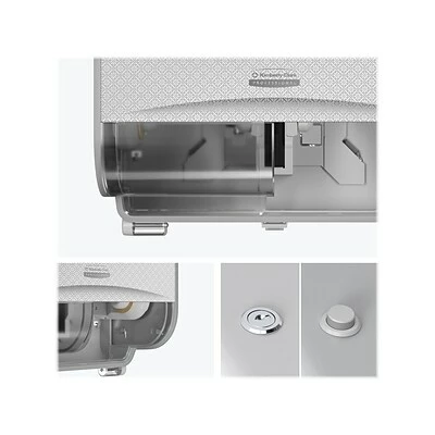Promo ๐ฅฐ Toilet Paper Dispensers Kimberly-Clark Professional ICON Coreless 2-Roll Horizontal Toilet Paper Dispenser With Faceplate, Silver Mosaic (53698) โ 3 Promo ๐ฅฐ Toilet Paper Dispensers Kimberly-Clark Professional ICON Coreless 2-Roll Horizontal Toilet Paper Dispenser With Faceplate, Silver Mosaic (53698) โ - Image 2
