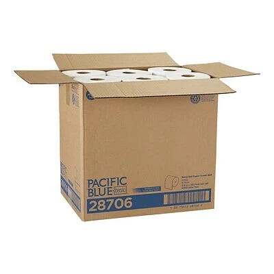 Outlet π Pacific Blue Basic Recycled Hardwound Paper Towels, 1-ply, 350 Ft./Roll, 12 Rolls/Carton (28706) βοΈ 10 Outlet π Pacific Blue Basic Recycled Hardwound Paper Towels, 1-ply, 350 Ft./Roll, 12 Rolls/Carton (28706) βοΈ - Image 8