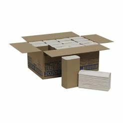 New 👏 Pacific Blue Basic Multifold Paper Towels, 1-ply, 250 Sheets/Pack, 16 Packs/Carton (20204) 😍 -Janitorial Paper Sales unnamed file 357
