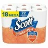 Discount 🔔 Bathroom Tissue Scott Comfort Plus Toilet Paper, 1-Ply, White, 462 Sheets/Roll, 18 Mega Rolls/Pack (49729) 😍 -Janitorial Paper Sales unnamed file 477