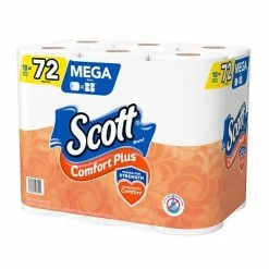 Discount 🔔 Bathroom Tissue Scott Comfort Plus Toilet Paper, 1-Ply, White, 462 Sheets/Roll, 18 Mega Rolls/Pack (49729) 😍 -Janitorial Paper Sales unnamed file 479