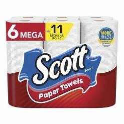 Top 10 🤩 Scott Choose-A-Sheet Kitchen Roll Paper Towels, 1-ply, 102 Sheets/Roll, 6 Mega Rolls/Pack (16447) 🥰