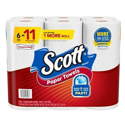 Top 10 🤩 Scott Choose-A-Sheet Kitchen Roll Paper Towels, 1-ply, 102 Sheets/Roll, 6 Mega Rolls/Pack (16447) 🥰 5 Top 10 🤩 Scott Choose-A-Sheet Kitchen Roll Paper Towels, 1-ply, 102 Sheets/Roll, 6 Mega Rolls/Pack (16447) 🥰 - Image 3