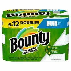 Brand new 🎉 Kitchen Roll Paper Towels Bounty Select-A-Size Kitchen Rolls Paper Towels, 2-Ply, 98 Sheets/Roll, 6 Double Rolls/Carton (74801/95054) ✨
