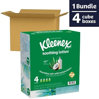 Best deal โญ 2-Ply Facial Tissue Kleenex Lotion Facial Tissue, 3-Ply, 60 Sheets/Box, 4 Boxes/Pack (25834) ๐ 5 Best deal โญ 2-Ply Facial Tissue Kleenex Lotion Facial Tissue, 3-Ply, 60 Sheets/Box, 4 Boxes/Pack (25834) ๐ - Image 3