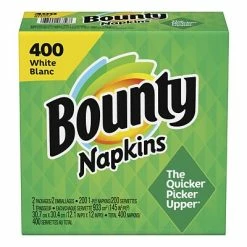 Budget โ๏ธ Disposable Napkins Bounty Quilted Lunch Napkin, 1-ply, White, 400 Napkins/Pack (06356) ๐ฅ