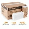 Brand new ❤️ Coastwide Professional™ Recycled Multifold Paper Towels, 1-ply, 250 Sheets/Pack, 16 Packs/Carton (CW25384) ✔️