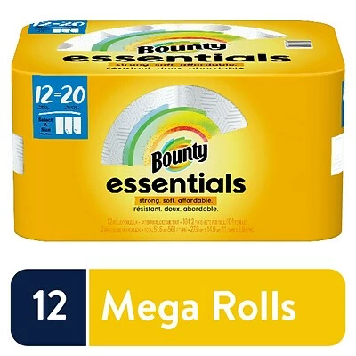 Top 10 π Bounty Essentials Select-A-Size Paper Towels, 2-ply, 104 Sheets/Roll, 12 Rolls/Pack (74647) π 4 Top 10 π Bounty Essentials Select-A-Size Paper Towels, 2-ply, 104 Sheets/Roll, 12 Rolls/Pack (74647) π - Image 2