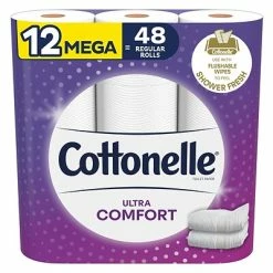 Best deal β¨ Bathroom Tissue Cottonelle Ultra ComfortCare 2-Ply Standard Toilet Paper, White, 268 Sheets/Roll, 12 Mega Rolls/Pack β