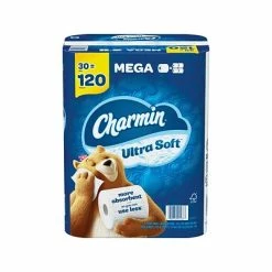 Cheap ๐คฉ 2-Ply Toilet Paper Charmin Ultra Soft 2-ply Standard Toilet Paper, White, 244 Sheets/Roll, 30 Rolls/Case (01537) ๐