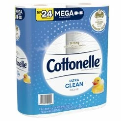 Outlet ✨ 1-Ply Toilet Paper Cottonelle Ultra CleanCare 1-Ply Standard Toilet Paper, White, 312 Sheets/Roll, 6 Mega Rolls/Pack (47747) 🔔 -Janitorial Paper Sales unnamed file 681